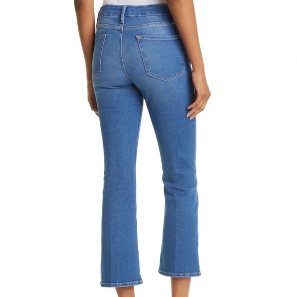 COPY - Frame Le Crop Mini Boot Cut Jeans in Filbert - Picture 2 of 10